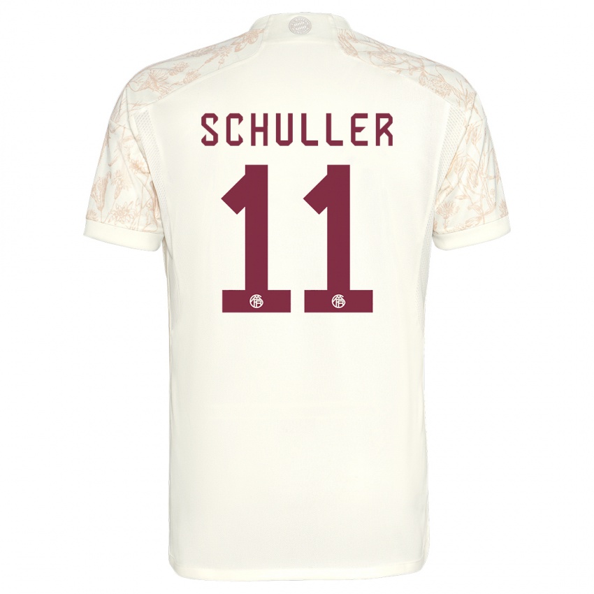Mænd Lea Schuller #11 Off White Tredje Sæt Spillertrøjer 2023/24 Trøje T-Shirt