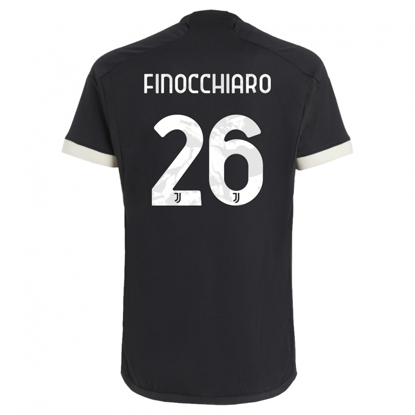 Mænd Gabriele Finocchiaro #26 Sort Tredje Sæt Spillertrøjer 2023/24 Trøje T-Shirt