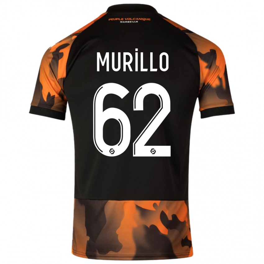 Mænd Amir Murillo #62 Sort Orange Tredje Sæt Spillertrøjer 2023/24 Trøje T-Shirt