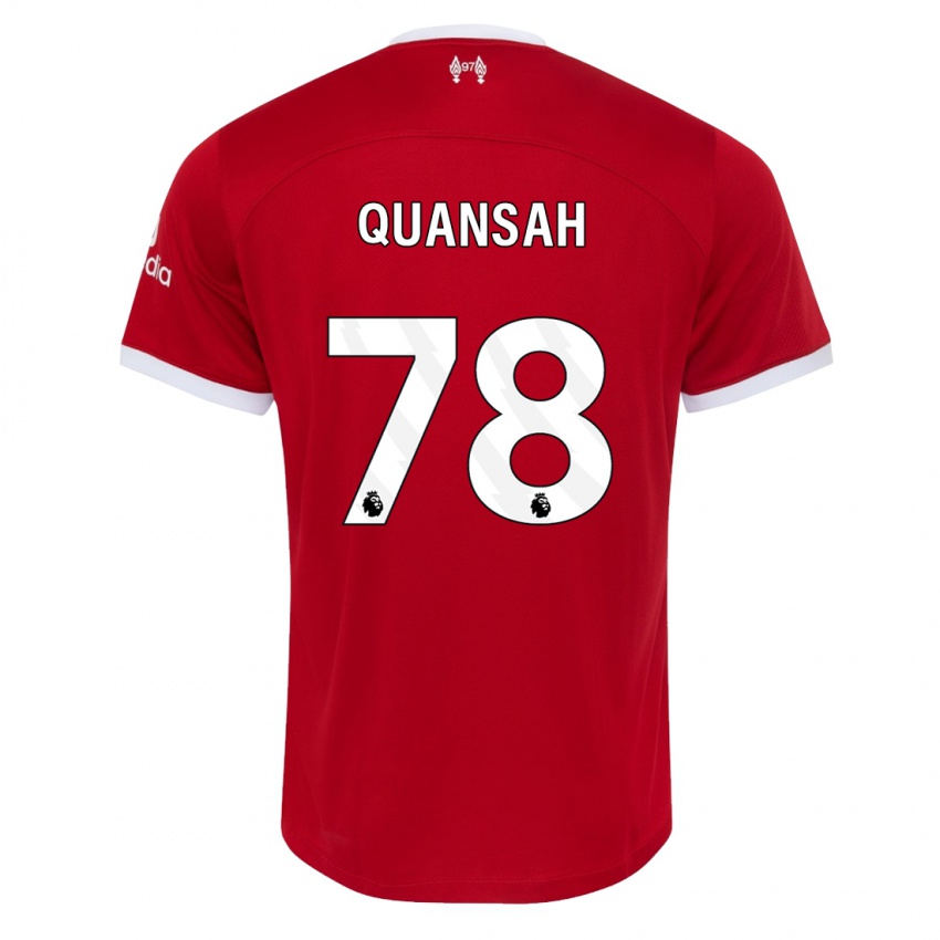 Kvinder Jarell Quansah #78 Rød Hjemmebane Spillertrøjer 2023/24 Trøje T-Shirt