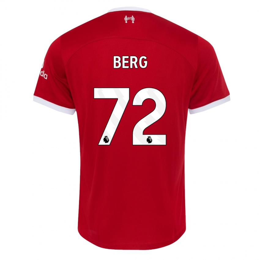 Kvinder Sepp Van Den Berg #72 Rød Hjemmebane Spillertrøjer 2023/24 Trøje T-Shirt