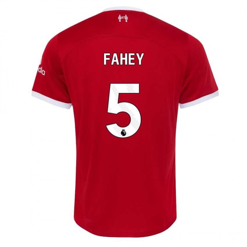 Kvinder Niamh Fahey #5 Rød Hjemmebane Spillertrøjer 2023/24 Trøje T-Shirt