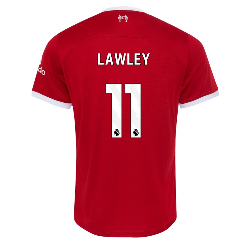 Kvinder Melissa Lawley #11 Rød Hjemmebane Spillertrøjer 2023/24 Trøje T-Shirt