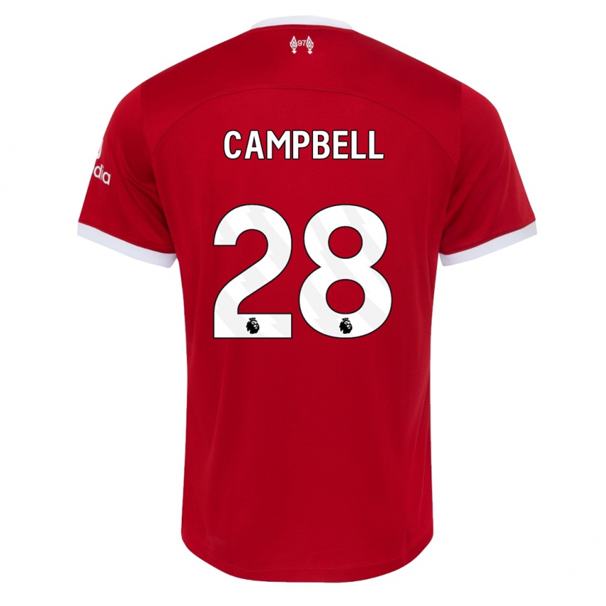 Kvinder Megan Campbell #28 Rød Hjemmebane Spillertrøjer 2023/24 Trøje T-Shirt