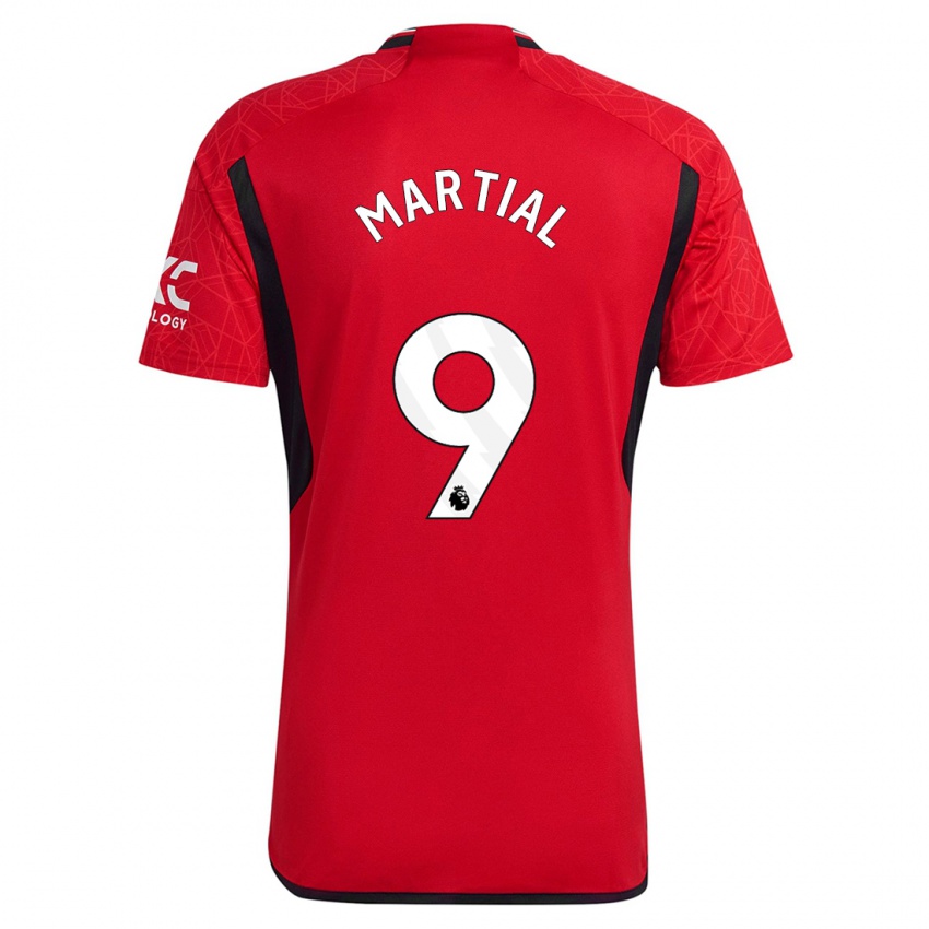 Kvinder Anthony Martial #9 Rød Hjemmebane Spillertrøjer 2023/24 Trøje T-Shirt
