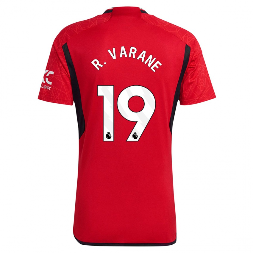 Kvinder Raphael Varane #19 Rød Hjemmebane Spillertrøjer 2023/24 Trøje T-Shirt