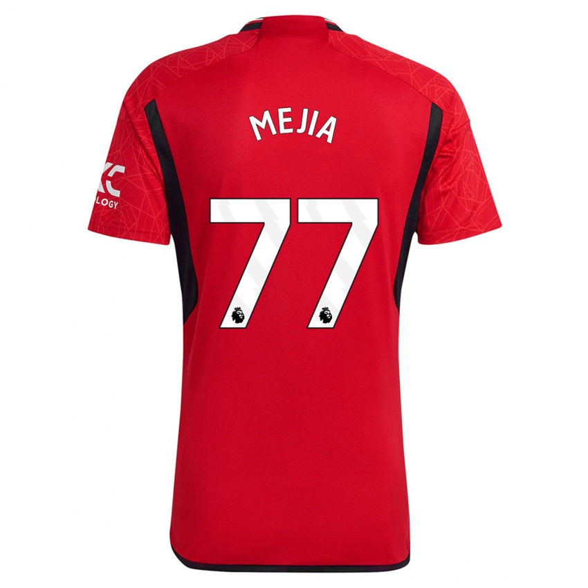 Kvinder Mateo Mejia #77 Rød Hjemmebane Spillertrøjer 2023/24 Trøje T-Shirt