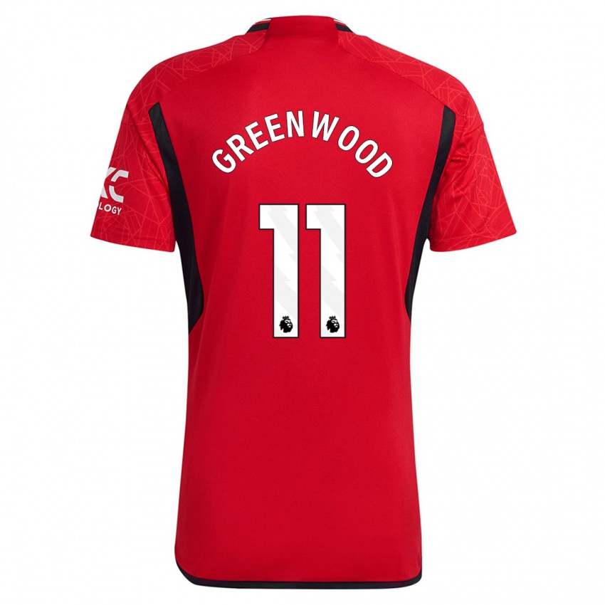 Kvinder Mason Greenwood #11 Rød Hjemmebane Spillertrøjer 2023/24 Trøje T-Shirt