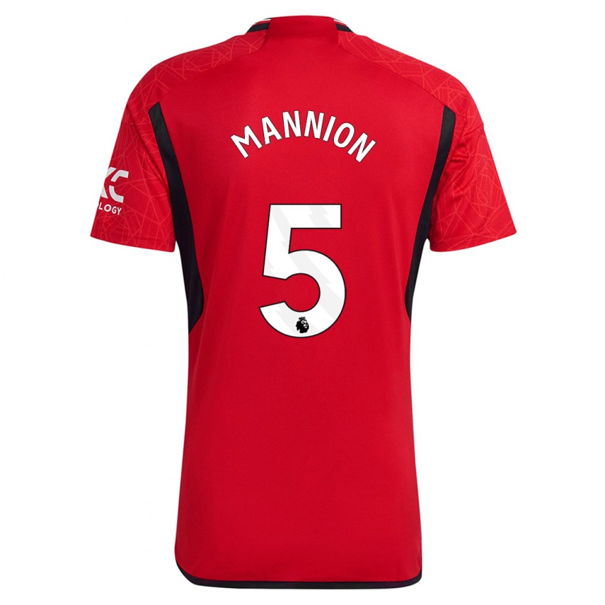 Kvinder Aoife Mannion #5 Rød Hjemmebane Spillertrøjer 2023/24 Trøje T-Shirt