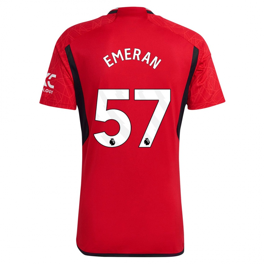 Kvinder Noam Emeran #57 Rød Hjemmebane Spillertrøjer 2023/24 Trøje T-Shirt