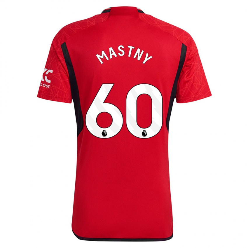 Kvinder Ondrej Mastny #60 Rød Hjemmebane Spillertrøjer 2023/24 Trøje T-Shirt
