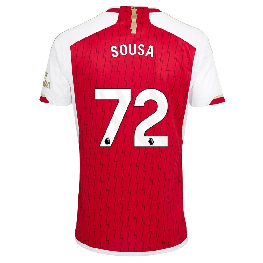 Kvinder Lino Sousa #72 Rød Hjemmebane Spillertrøjer 2023/24 Trøje T-Shirt