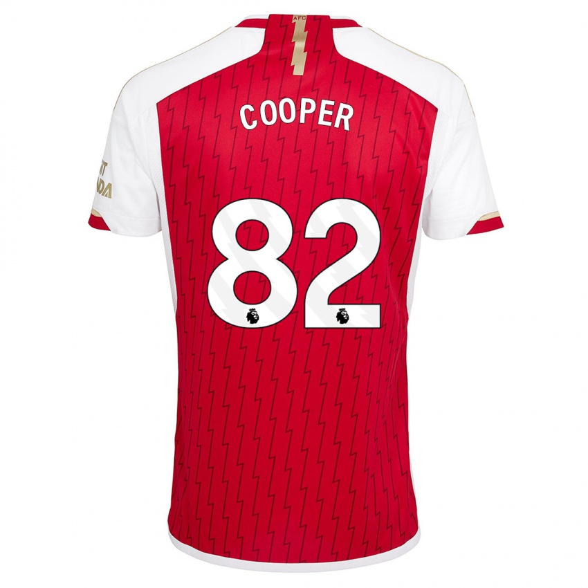 Kvinder Noah Cooper #82 Rød Hjemmebane Spillertrøjer 2023/24 Trøje T-Shirt