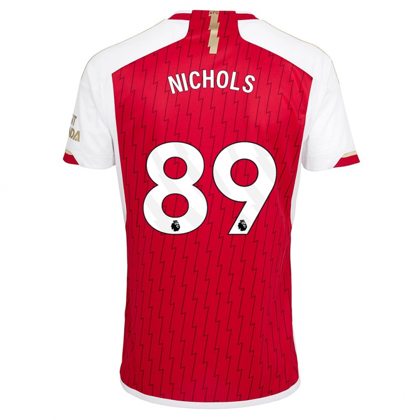 Kvinder Josh Nichols #89 Rød Hjemmebane Spillertrøjer 2023/24 Trøje T-Shirt