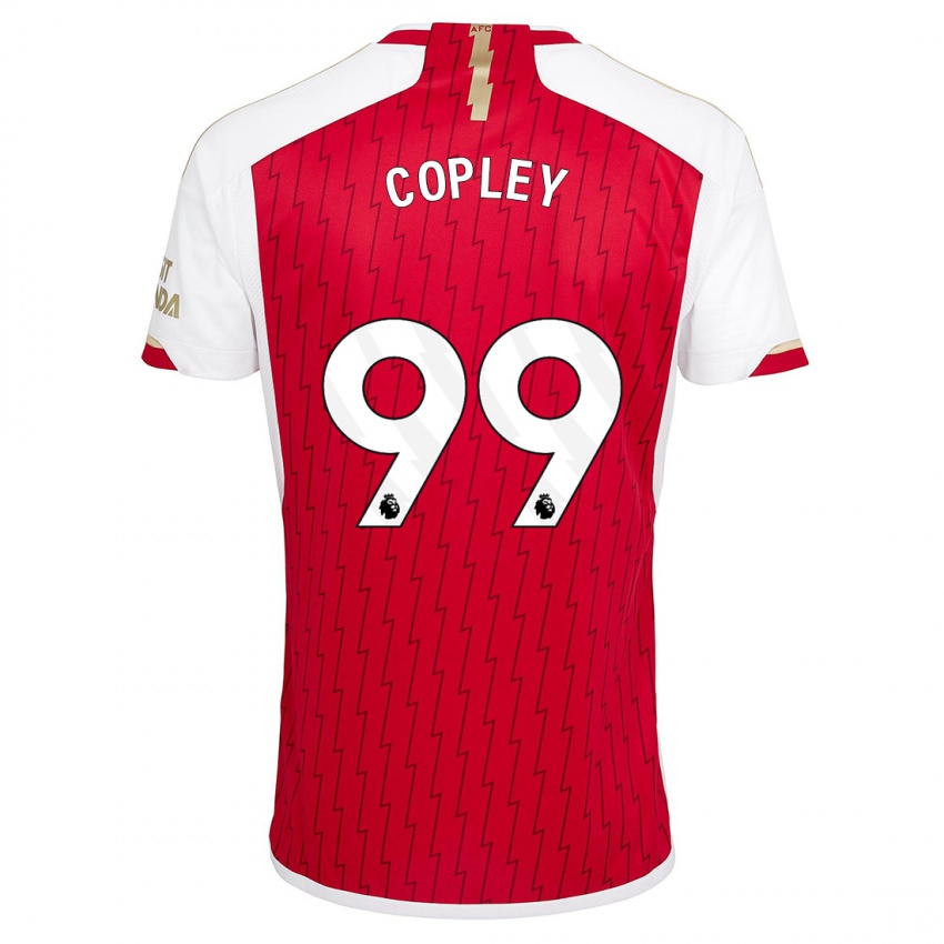 Kvinder Louie Copley #99 Rød Hjemmebane Spillertrøjer 2023/24 Trøje T-Shirt