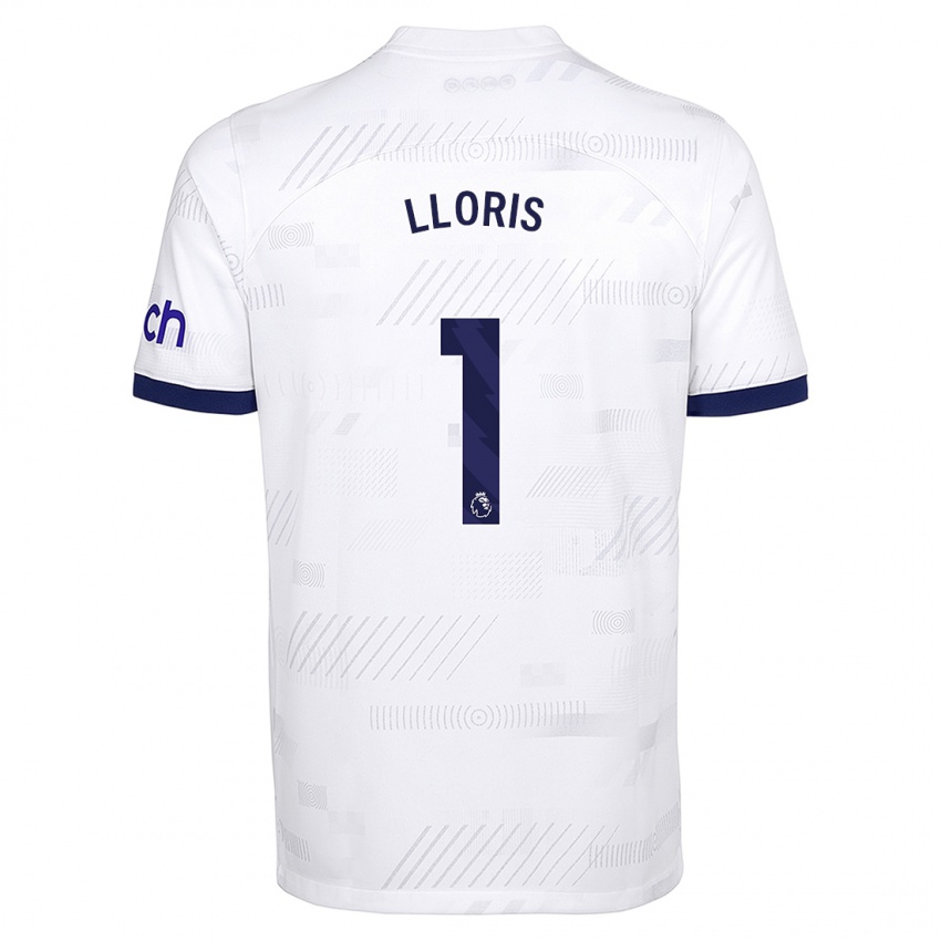 Kvinder Hugo Lloris #1 Hvid Hjemmebane Spillertrøjer 2023/24 Trøje T-Shirt