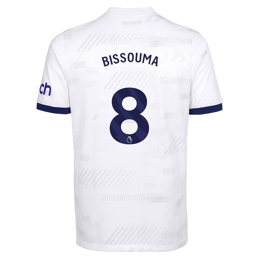 Kvinder Yves Bissouma #8 Hvid Hjemmebane Spillertrøjer 2023/24 Trøje T-Shirt