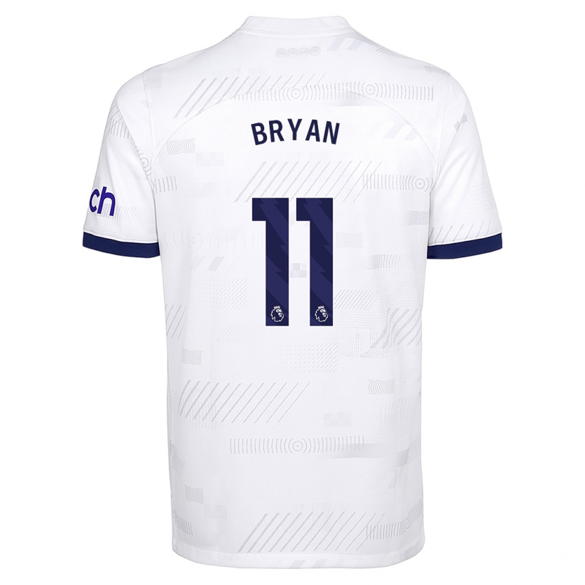 Kvinder Bryan Gil #11 Hvid Hjemmebane Spillertrøjer 2023/24 Trøje T-Shirt