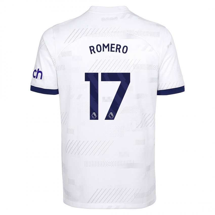 Kvinder Cristian Romero #17 Hvid Hjemmebane Spillertrøjer 2023/24 Trøje T-Shirt