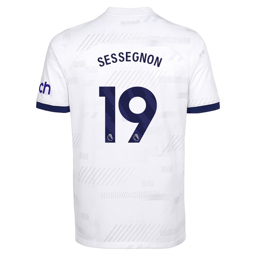 Kvinder Ryan Sessegnon #19 Hvid Hjemmebane Spillertrøjer 2023/24 Trøje T-Shirt