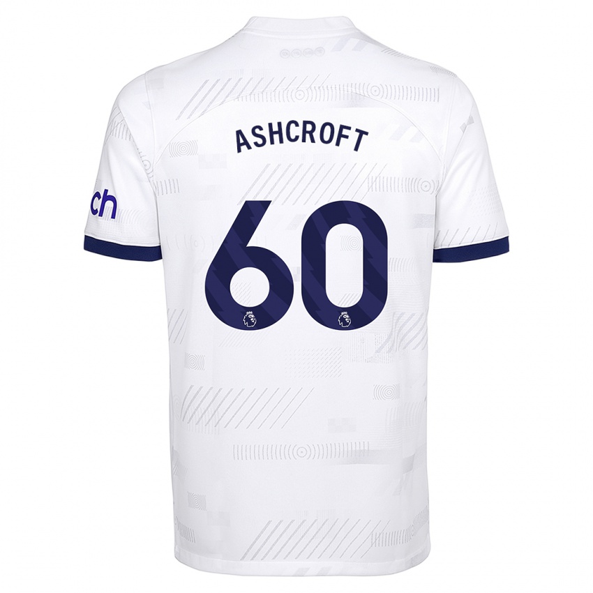 Kvinder Tyrell Ashcroft #60 Hvid Hjemmebane Spillertrøjer 2023/24 Trøje T-Shirt
