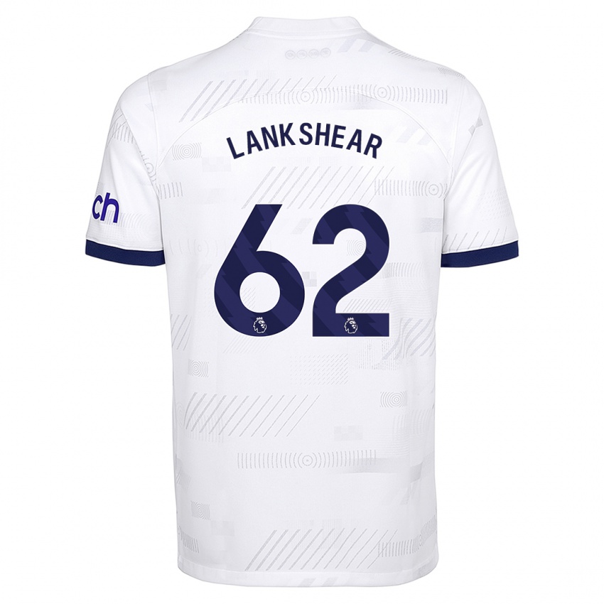 Kvinder Will Lankshear #62 Hvid Hjemmebane Spillertrøjer 2023/24 Trøje T-Shirt