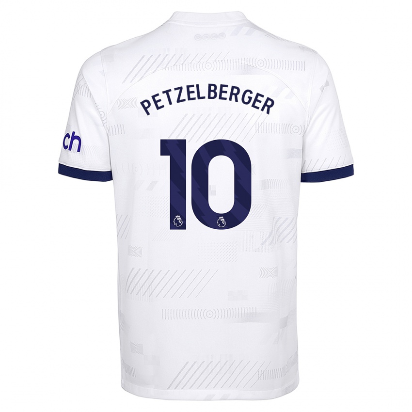 Kvinder Ramona Petzelberger #10 Hvid Hjemmebane Spillertrøjer 2023/24 Trøje T-Shirt
