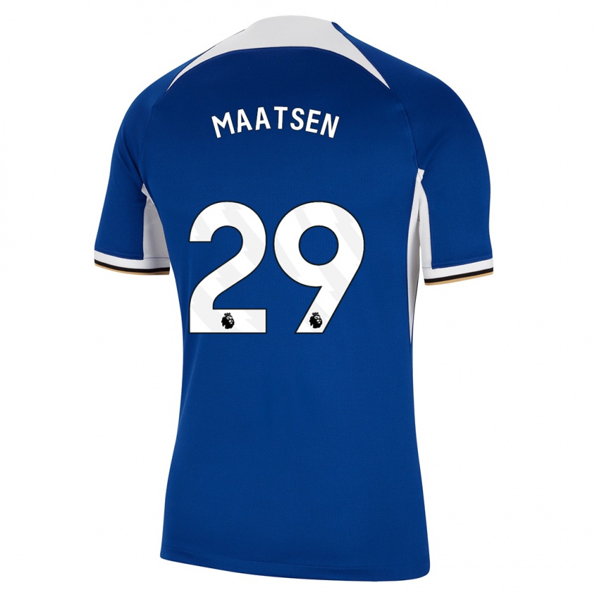 Kvinder Ian Maatsen #29 Blå Hjemmebane Spillertrøjer 2023/24 Trøje T-Shirt