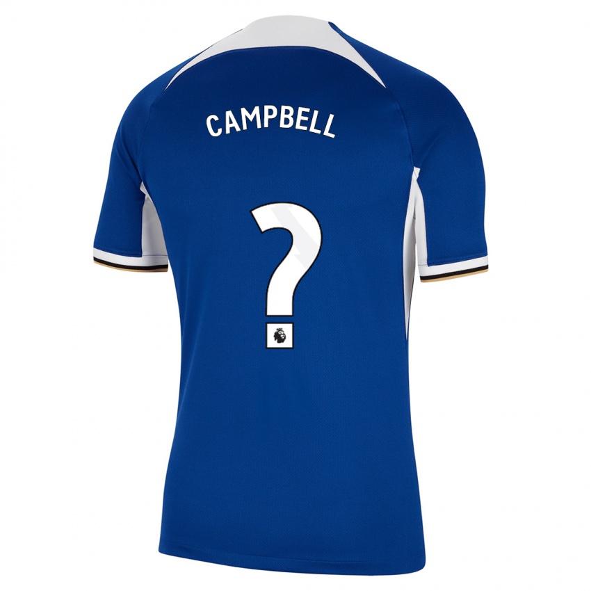 Kvinder Luke Campbell #0 Blå Hjemmebane Spillertrøjer 2023/24 Trøje T-Shirt