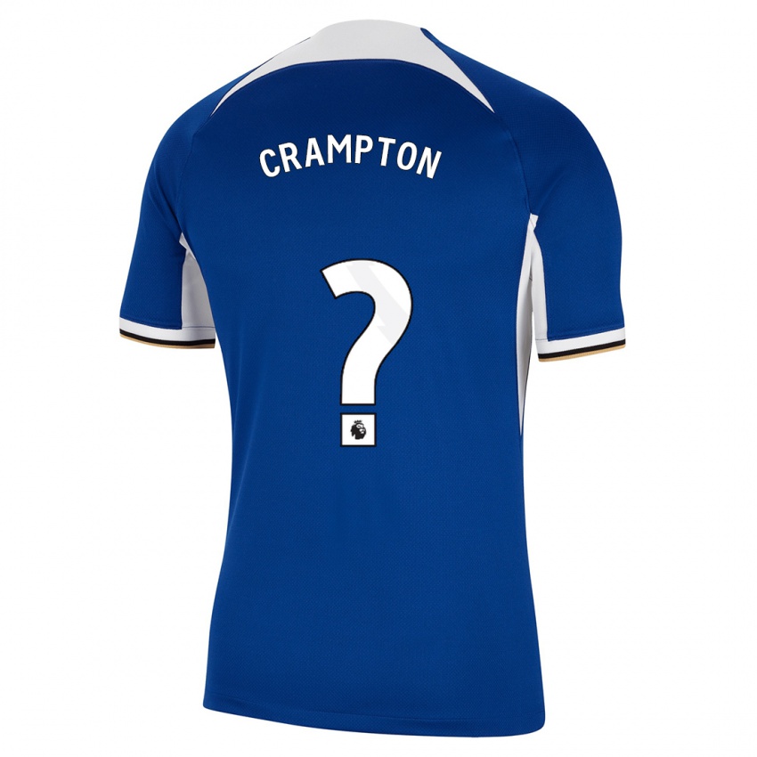 Kvinder Kai Crampton #0 Blå Hjemmebane Spillertrøjer 2023/24 Trøje T-Shirt