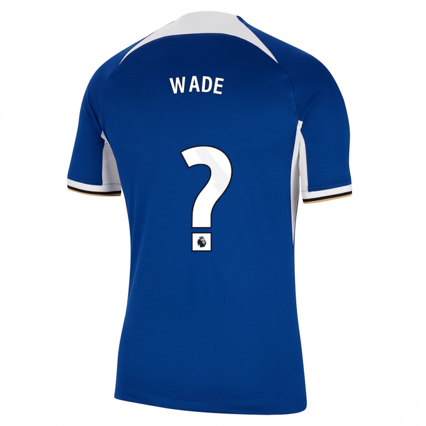 Kvinder Shaun Wade #0 Blå Hjemmebane Spillertrøjer 2023/24 Trøje T-Shirt