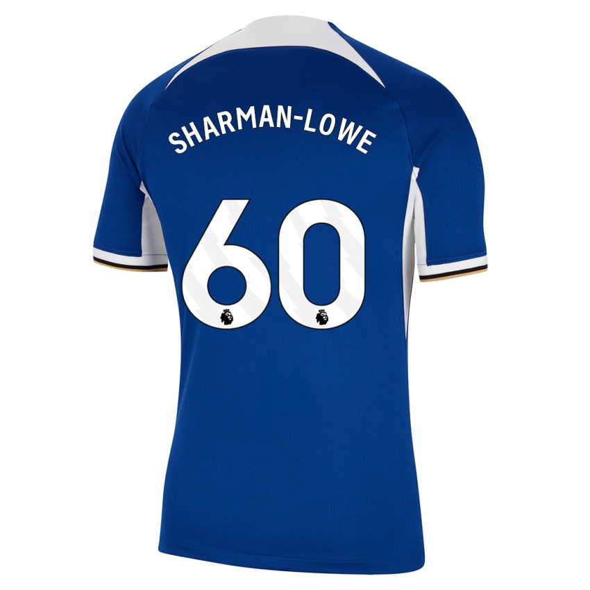 Kvinder Teddy Sharman-Lowe #60 Blå Hjemmebane Spillertrøjer 2023/24 Trøje T-Shirt