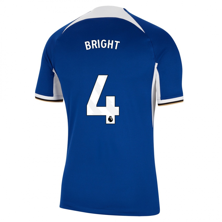 Kvinder Millie Bright #4 Blå Hjemmebane Spillertrøjer 2023/24 Trøje T-Shirt