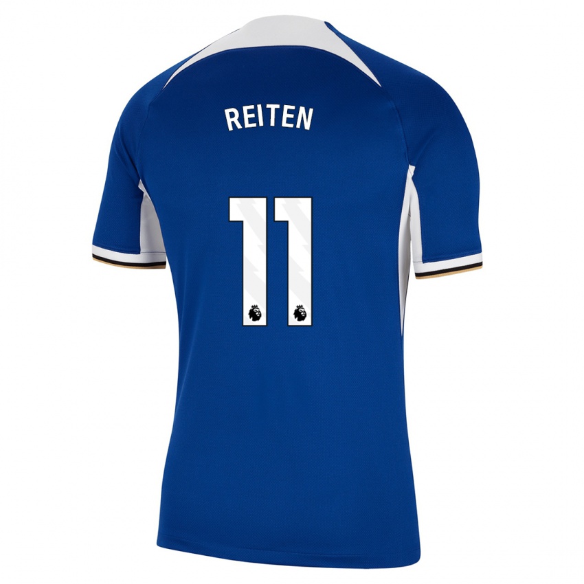Kvinder Guro Reiten #11 Blå Hjemmebane Spillertrøjer 2023/24 Trøje T-Shirt