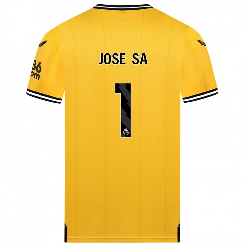 Kvinder Jose Sa #1 Gul Hjemmebane Spillertrøjer 2023/24 Trøje T-Shirt