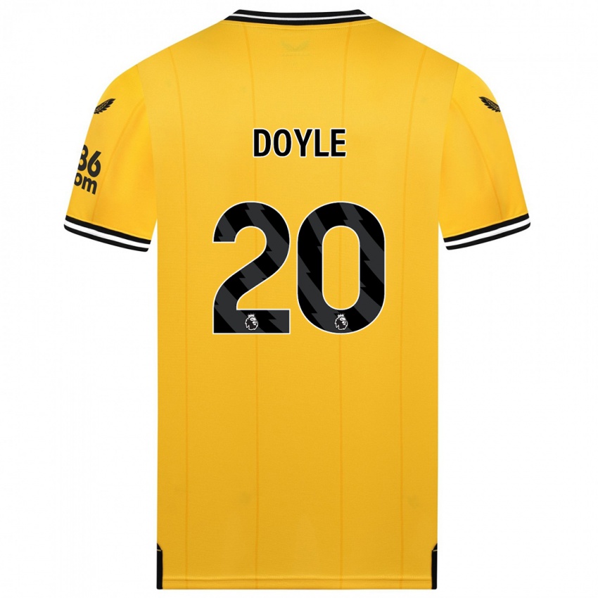 Kvinder Tommy Doyle #20 Gul Hjemmebane Spillertrøjer 2023/24 Trøje T-Shirt