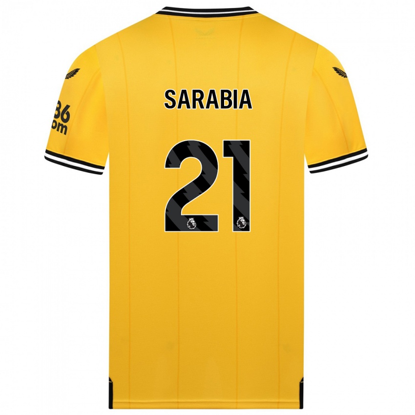 Kvinder Pablo Sarabia #21 Gul Hjemmebane Spillertrøjer 2023/24 Trøje T-Shirt