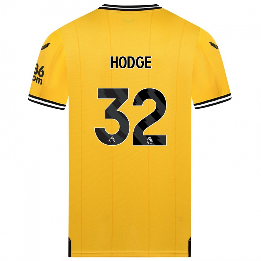Kvinder Joe Hodge #32 Gul Hjemmebane Spillertrøjer 2023/24 Trøje T-Shirt