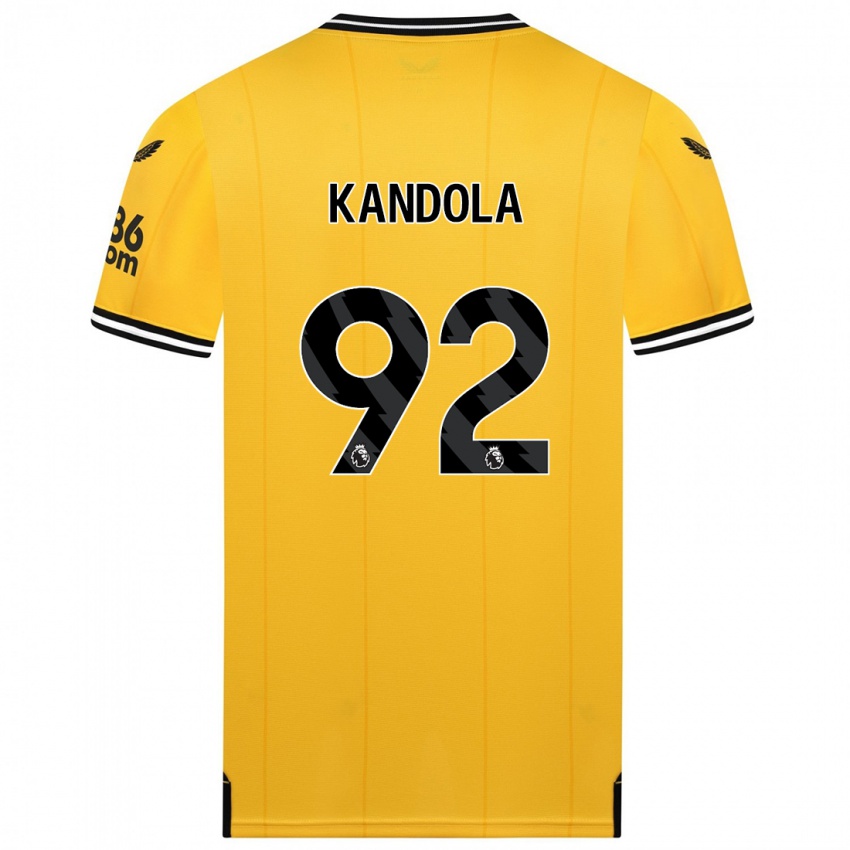 Kvinder Kam Kandola #92 Gul Hjemmebane Spillertrøjer 2023/24 Trøje T-Shirt