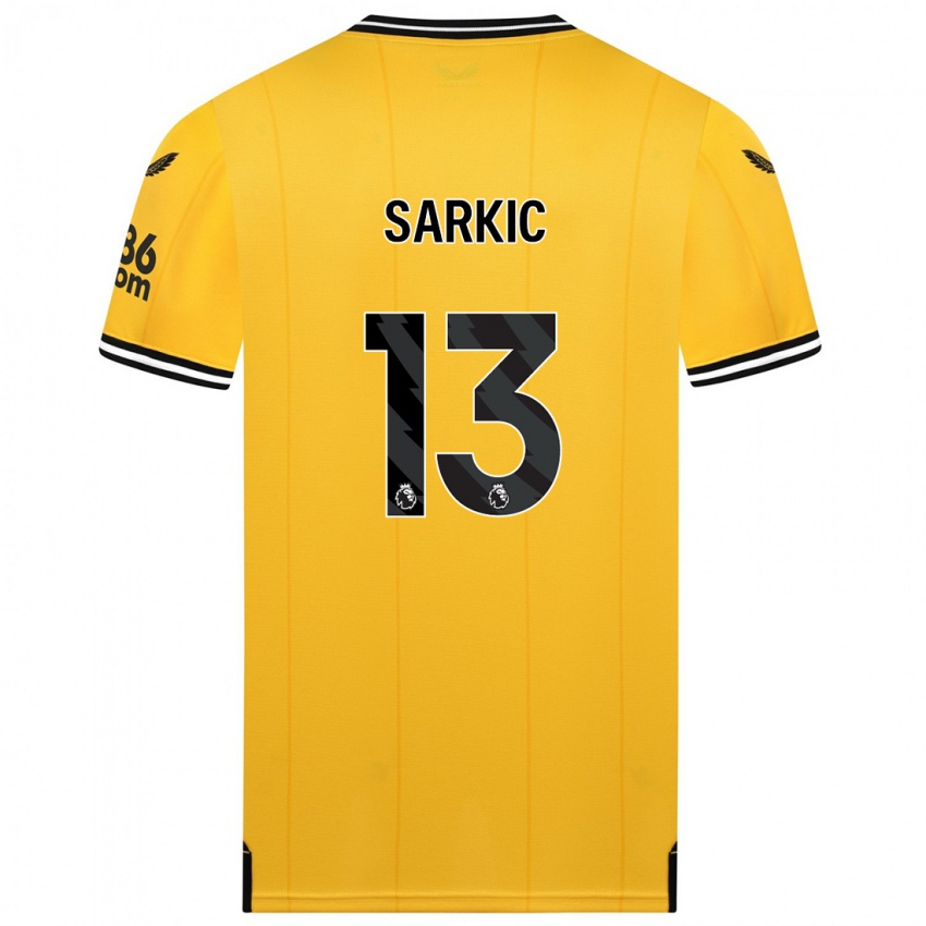 Kvinder Matija Sarkic #13 Gul Hjemmebane Spillertrøjer 2023/24 Trøje T-Shirt