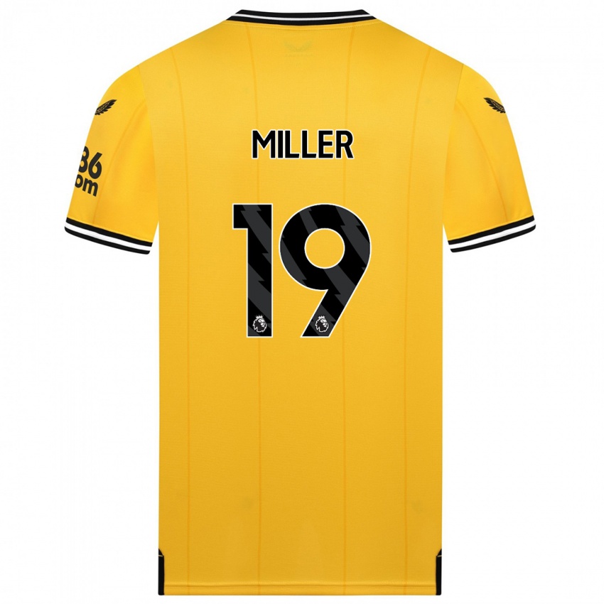 Kvinder Ali Miller #19 Gul Hjemmebane Spillertrøjer 2023/24 Trøje T-Shirt