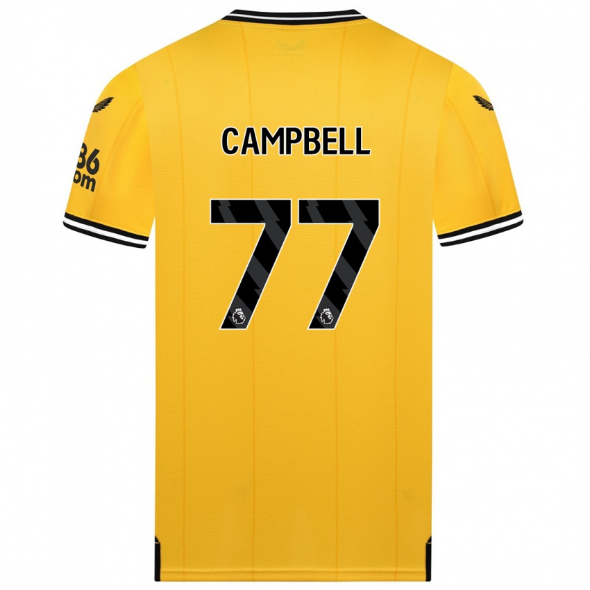 Kvinder Chem Campbell #77 Gul Hjemmebane Spillertrøjer 2023/24 Trøje T-Shirt