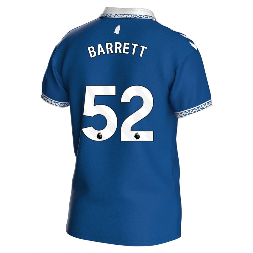 Kvinder Jack Barrett #52 Kongeblå Hjemmebane Spillertrøjer 2023/24 Trøje T-Shirt