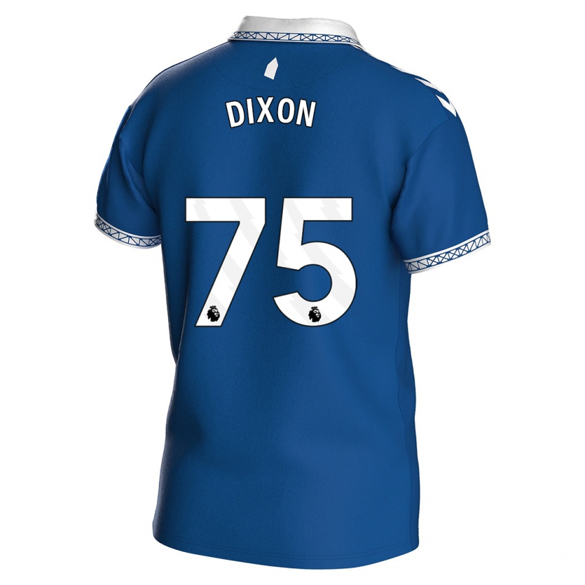 Kvinder Roman Dixon #75 Kongeblå Hjemmebane Spillertrøjer 2023/24 Trøje T-Shirt