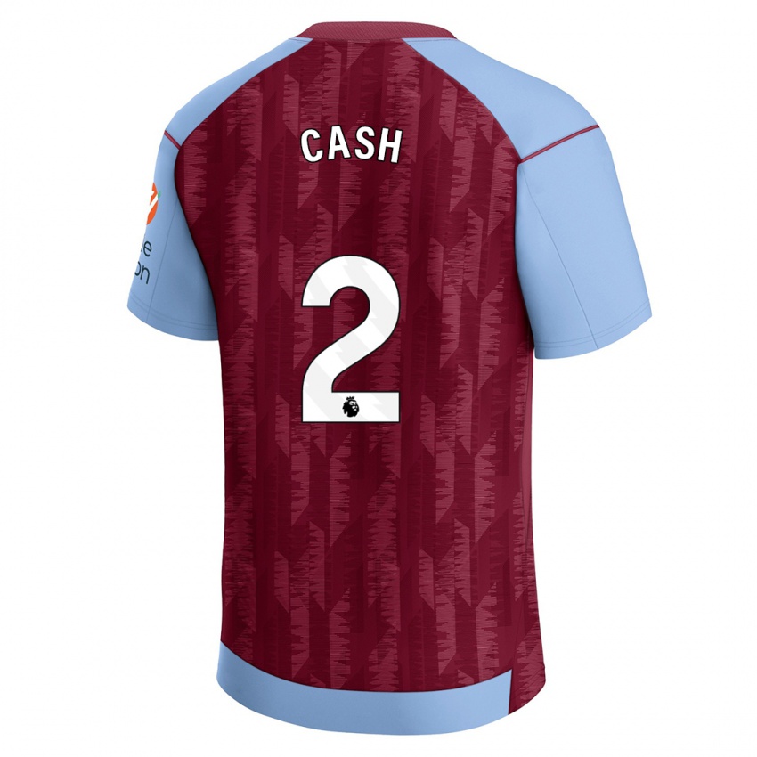 Kvinder Matty Cash #2 Klaret Blå Hjemmebane Spillertrøjer 2023/24 Trøje T-Shirt