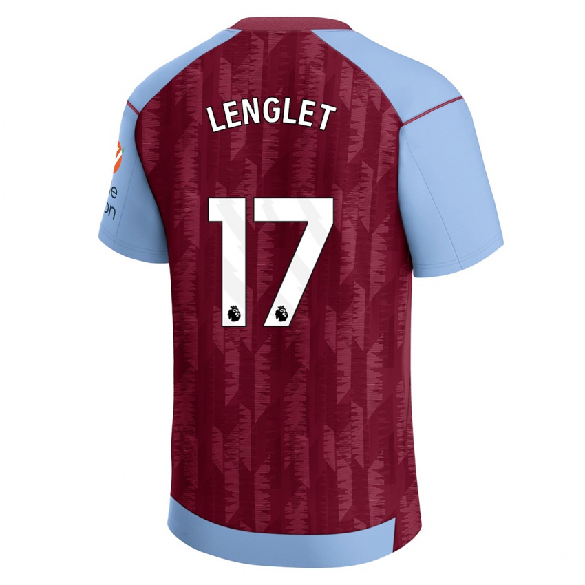 Kvinder Clement Lenglet #17 Klaret Blå Hjemmebane Spillertrøjer 2023/24 Trøje T-Shirt