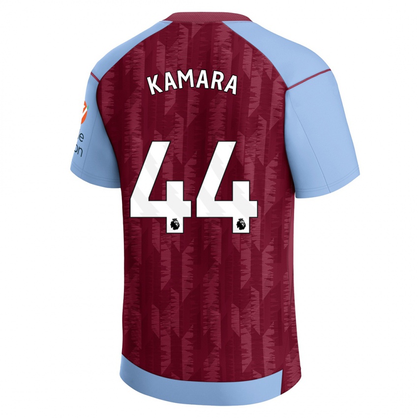 Kvinder Boubacar Kamara #44 Klaret Blå Hjemmebane Spillertrøjer 2023/24 Trøje T-Shirt