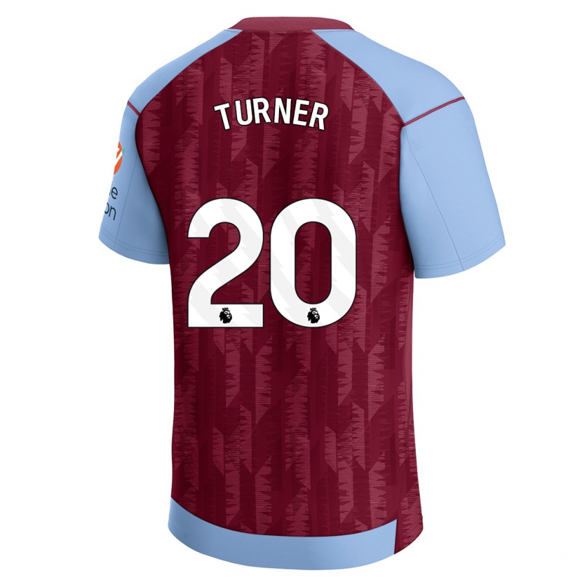 Kvinder Danielle Turner #20 Klaret Blå Hjemmebane Spillertrøjer 2023/24 Trøje T-Shirt