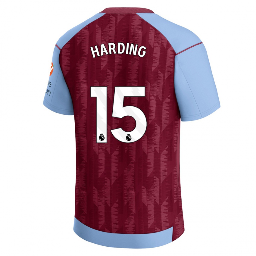 Kvinder Natasha Harding #15 Klaret Blå Hjemmebane Spillertrøjer 2023/24 Trøje T-Shirt