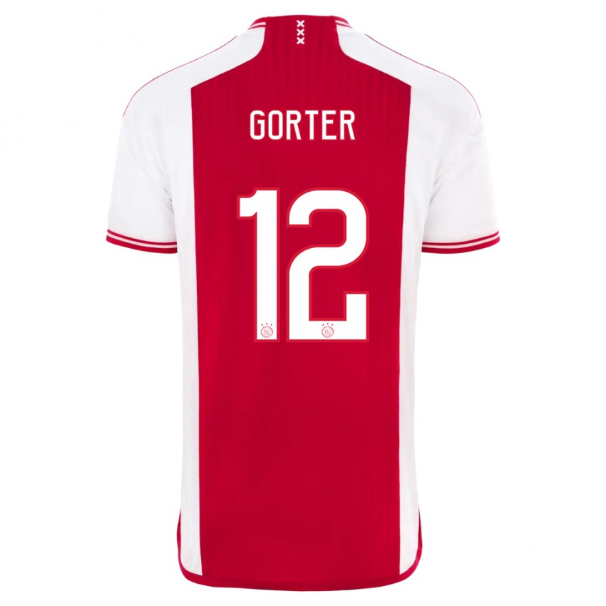 Kvinder Jay Gorter #12 Rød Hvid Hjemmebane Spillertrøjer 2023/24 Trøje T-Shirt